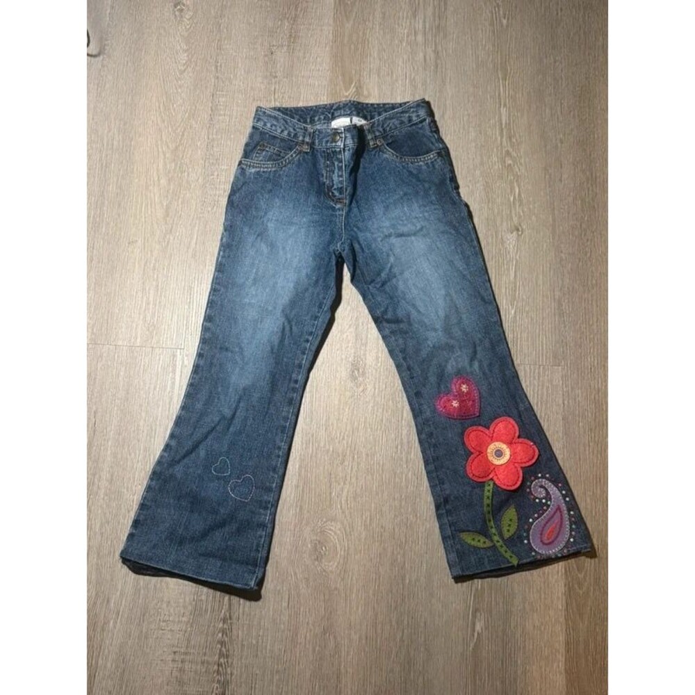 Y2K Talbots Flare Floral Denim Size 6X *altered